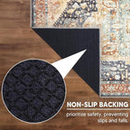 Keen Home Design 2x3 Rug - Machine Washable Entry Rug with Non-Slip Backing, Ideal for Enteryway, Kitchen, Bathroom, Laundry Room - Vintage, Easy Clean, Durable, Low Pile Rug - (2' x 3')