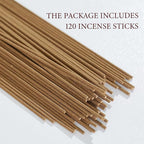 Vietnamese Agarwood Incense Sticks – 120 Natural Incense Sticks for Spiritual and Meditation Use, Air Purification