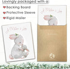 Mother and Child Bunny Wall Art Print - Unframed - 8x10 | Nursery Decor | Bedroom Decor | Room Decor Aesthetic | Bedroom Wall decor