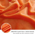 XeGe Luxury Faux Fur Bed Blanket, Orange Soft 60x90 Fluffy Throw, Shaggy Plush Decorative Blanket, Cute Furry Fuzzy Bed Throw for Bedroom Living Room Sofa, Orange, 60x90