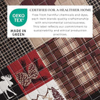 Great Bay Home Rustic Cabin Twin Size Quilt Set with Shams - All-Season, Lightweight, Reversible Bedspread - Lodge-Themed Summer Bedding Sets (Twin/Twin XL, Hemlock Red/Brown)