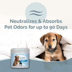 SMELLS BEGONE Air Freshener Pet Odor Absorber Gel - 15 oz, Pack of 2 - Absorbs and Eliminates Odor in Pet Areas, Bathrooms, Cars, & Boats - Made with Essential Oils - Soothing Breeze Scent