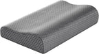 Neck Pillow Bed Pillow for Sleeping Memory Foam Pillows for Side Back Stomach Sleeper,Dark Grey