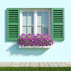 UV Resistant Artificial Petunias 4PCS Fake Flowers 13.3In Artificial Flowers for Outdoors Silk Flowers Fake Hanging Basket Plants Suitable for Outdoor Porch Decor Patio Decor, Dark Purple