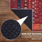 Keen Home Design 8x10 Rug - Machine Washable Area Rug with Non-Slip Backing, Ideal for Living Room, Dining Room, Bedroom - Vintage, Easy Clean, Durable, Low Pile Rug - (8' x 10')