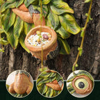 Tree Face Decor Outdoor,Whimsical Outdoor Art with Bird Feeder,Tree Hugger Bark Ghost Face Decoration Funny Yard Art,Garden Creative Decoration (8 INCH)