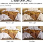 lifein Throw Blanket for Couch, Soft Boho Decor Bed Throw,Cozy Brown Knitted Chenille Small Farmhouse Lightweight Throw for Spring(Golden Brown,60 * 80")