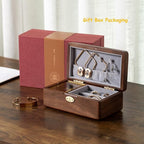 BELLA GLOBE Golden Decorative Cant Help Falling in Love Music Box Anniversary Jewelry Gifts Crystal Glass Observation Chamber Jewelry Box with Necklace Hooks Thinking of You Birthday Gifts for Women