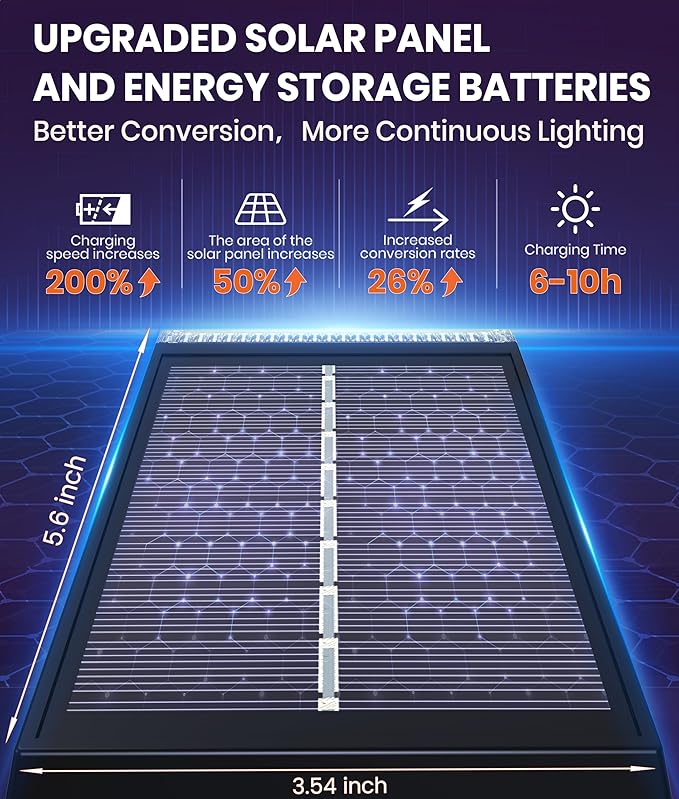 Solar Spot Lights Outdoor 2-Pack Multicolor IP65 Waterproof RGB - 6 Colors, 2 Modes, 105° Adjustable 58 LED Flood Lights, Solar Powered Spotlights for Yard, Garden, House & Landscape Lighting Outside