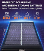 Solar Spot Lights Outdoor 2-Pack Multicolor IP65 Waterproof RGB - 6 Colors, 2 Modes, 105° Adjustable 58 LED Flood Lights, Solar Powered Spotlights for Yard, Garden, House & Landscape Lighting Outside