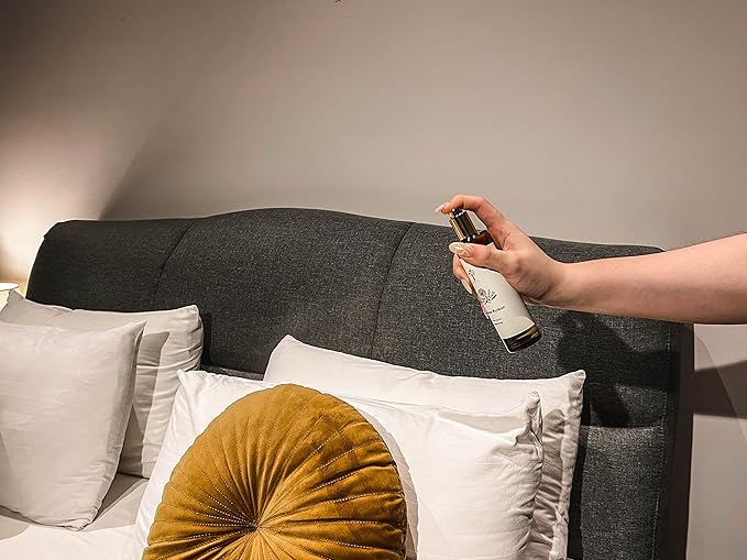 PRISTINE Swiss Château/Inspired by Hilton Hotel Linen & Room Spray Air Freshener, Made With Essential Oils, Tangerine, Raspberry, Cedarwood Scent, 3.4oz Pillow Spray