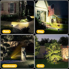 Kaxiida Solar Lights Outdoor Waterproof - 2025 Upgrade 3 Level Ultra Bright Spot Lights Uplights, LED Landscape Spotlight for Tree, Pathway, Wall, Adjustable Solar Panel Auto On/Off