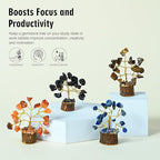 Crocon 12 Crystal Tree of Life Return Gifts Birthday Gifts for Women Chakra Healing Crystals & Stones for Positive Energy Good Luck Home and Office Decor Party Favor Gift for Mom & Dad Housewarming