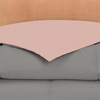 Modern Threads Down Alternative Reversible Comforter Charcoal Gray/Blush King