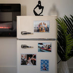 Magtech Magnetic Photo Pocket Picture Frame, White, Holds 2.5 x 3.5 Inches Photos, 10 Pack, Made in the USA (12310)