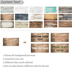 LZIMU Custom Signs for Wall Personalized Canvas Prints Sign with Your Text Customized Family Sign Wall Art for Rustic Farmhouse Home Decor (5"x10")