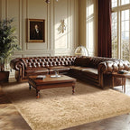 Fluffy Beige Bedroom Area Rug: Ultra Fluffy Non-Slip Floor Carpet for Bedroom Living Room Nursery Playroom, Soft Shaggy Rug Home Decor (Beige 5x7 Feet)