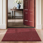 COSY HOMEER-Door-Mat 24"x36" Non Slip Absorbent Entryway Rugs Dirt Trapper Doormats Washable Entrance Mats Low Pile Welcome Floor Mat for Front Back Door and Entry Mats,Red