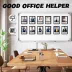 Magnetic Picture Frame 4X4 with ID Identification Tags-Name,Square Magnet Photo Pockets,For Employee Recognition Wall (With signature area),Thoughtful Gift for Friend's Lockers-10 Packs