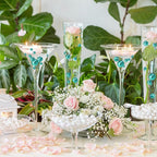 100PCS Lake Green Faux Pearls Beads for Centerpiece Vases, Vase Filler Faux Pearls, No Holes Filler Beads for Party Anniversary Birthday Wedding Table Decor, 14/20/30mm