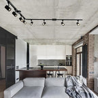 Globe Electric 59738 Tribeca 4-Light 56" Track Lighting Kit, Matte Black, Bulb Not Included