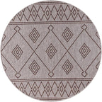 Keen Home Design Terrace Outdoor Round Rug - 8ft Round Washable Indoor/Outdoor Rug for Patio, Kitchen, Balcony, Beach, Garden, Deck and Porch, Size: 7'7" Round