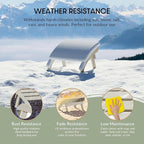 WestinTrends Dylan Outdoor Patio HDPE Adirondack Ottoman Footrest, Sand