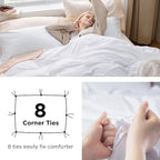 Bedsure Terracotta Duvet Cover Full Size - 3 Pieces Prewashed Extra Soft Cotton-Like Bedding Set, Includes 1 Duvet Cover 80x90 Inches with Zipper Closure & 2 Pillow Shams, Comforter Not Included