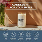 Homesick Scented Candles for Home (Evening Unwind) - 13.75 oz Long-Lasting Natural Soy Wax Blend Jar Candle Gifts for Women & Men, 60-80 Hours Burn Time - Notes of Valencia Orange, Melon & Moss
