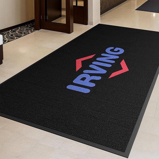 Custom Commercial Grade Area Rug Floor Entryway Door Mat Welcome Carpet for Business Home Indoor/Outdoor Non Slip Washable Durable