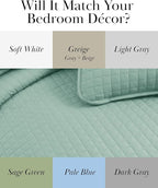 Southshore Fine Living, Inc. Oversized King Quilt Bedding Set, Soft Microfiber, Stain and Pet Hair Resistant Bedding, California/King Size Quilt Coverlet Bedspread Set with 2 Shams, Sky Blue