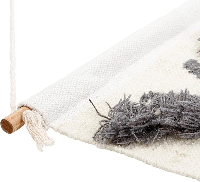 Mark&Day Wall Hanging, Windigsteig Coastal Farmhouse Charcoal Tapestry Wall Hanging for Living Room, Bedroom, Office or Kitchen (48"H x 24"W)