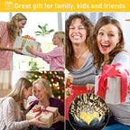 Garden Solar Light Outdoor(2Pack), Amber Crackle Globe Glass Lotus Decoration, Waterproof Gary Metal LED Flower Lights for Patio,Lawn,Walkway,Tabletop, Garden Gifts for Women