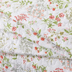 Travan 3-Piece Quilt Set Quilted Bedspread Lightweight Coverlet Set Garden Style Floral Printed Oversized Quilted Bedding Set with Shams for All Season, Flower Sea, King Size