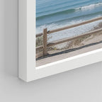 SIGNWIN Framed White Aerial View Blue Ocean Wave Beach Shore Wall Art, Set of 4 Landscape Colorful Wall Decor Prints, Nature Wilderness Wall Décor for Living Room, Bedroom - 11"x14" White