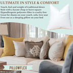 Pillowflex Synthetic Down Pillow Insert - 18x18 Down Alternative, Ultra Soft Throw Pillow, Couch Sham, Bed Sleeping Accent Pillow - 1 Decorative Accent Form