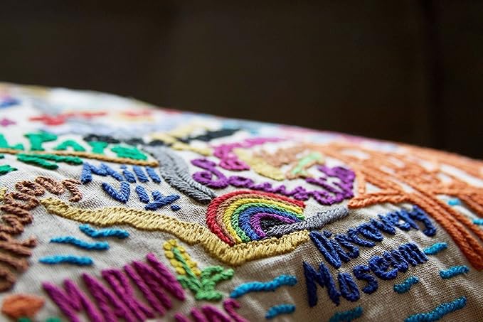 Catstudio Marin County Embroidered Decorative Throw Pillow