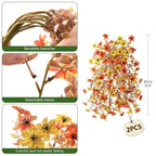 Artificial Hanging Fall Flowers for Outdoors Decoration,2 Pcs Fake Silk Plant Ourdoor Daisy Realistic UV Resistant for Home Indoor Porch Patio Wall Balcony Yard(Yellow Orange)