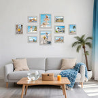 decorUhome Picture Frames Collage Wall Decor for Photo Gallery Display, Assorted Picture Frames set of 10 Including Two 8x10 / Four 5x7 / Four 4x6 for Family Wall Decor, Grey, 10 Pack