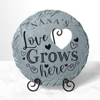 Let's Make Memories Personalized Garden Stone - Resin - Custom Garden Décor - Heart Stepping Stone - for Dad - for Father's Day