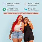 2 Menstrual Discs and Applicator Bundle - No Metals or Toxins - 100% Medical-Grade Silicone-Most Soft Reusable Period Disc - Inserts and Removes Like a Tampon - Capacity of 5 and 7 Tampons