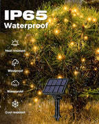 3 Pack Solar Fairy Lights for Outside Waterproof, Total 147FT 450 LED Solar String Lights Outdoor 8 Modes Solar Twinkle Lights for Garden Yard Christmas Tree Wedding Party Decor, Warm White