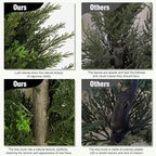 Artificial Topiary Ball Tree, Indoor Realistic Faux Boxwood Bush Potted Plants, Outdoor Fake Shrubs Cedar Evergreen Plants for Home Living Room Front Porch Decor (2, 3ft)