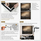 SIGNWIN 60"x72" Extra Large Framed Wall Art Golden Sunset Cloud, Moody Sky Scene for Home Living Room Bedroom Decor (Frame Assembly Required)