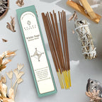 White Sage Incense Sticks, Organic Hand Dipped Incense, Natural Herbs & Aromatic Ingredients, Contain 40 Sticks Inside, Burn Time 45 to 60 Minutes, Spiritual Gifts, Serene Incense by Karma Pledge