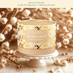 Luxury Vanilla Scented Candle - Large 3 Wick Jar Candle - Elegant Gift for Women & Men - 100% Natural Soy Wax - Up to 40 Hours Burning Time - Housewarming Aromatherapy Candle for Home