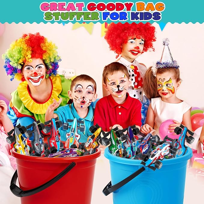 YCCHENG Pull Back Cars 15 Pack 1:43 Toy Model Set Small Race Cars for Toddlers Kids Ages 1 2 3 4 5 6 Year Old Boys and Girls Easter Basket Stuffers Preschool Birthday Party Favor