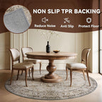 6 ft Round Rugs for Living Room Bedroom Rug Circle Area Rug for Dining Room Table Throw Vintage Circular Rugs Washable Soft Comfortable Beige