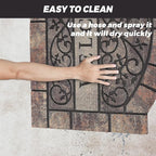 Thick Welcome Mats Outdoor, 24 * 36" Large Front Door Mat Entrance, Durable Welcome Mat for Front Door, Heavy Duty No Slip Rubber Outdoor Mats for Home Entrance