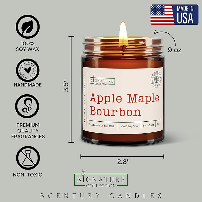 Sugared Cranberry Scented Candle, Many Scents to Choose from, All Natural Non-Toxic Soy Wax, Handmade in The USA (Sugared Cranberry)